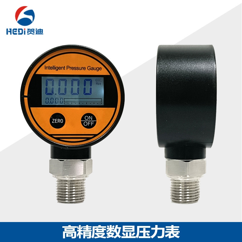 鍋爐等業液體 氣體介質測量HDB108電池供電數字壓力表 賀迪壓力表